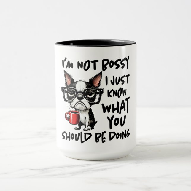 Caneca Cachorro Engraçado Eu Não Sou Mandona (Centro)