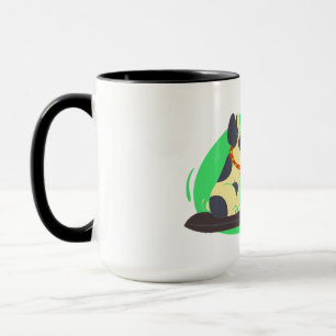 Caneca Cachorro Engraçado Lover Mug: "Eu Trabalho Duro Pa