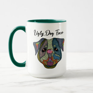 Caneca Cachorro feio com cara de cão