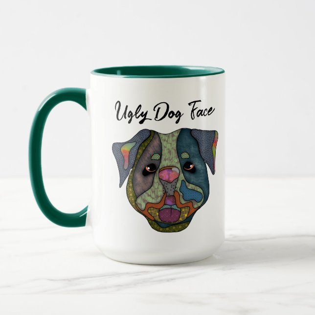 Caneca Cachorro feio com cara de cão (Esquerda)