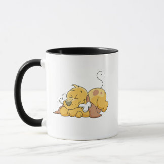 Caneca Cachorro Feliz com Camisetas Ósseos e presentes