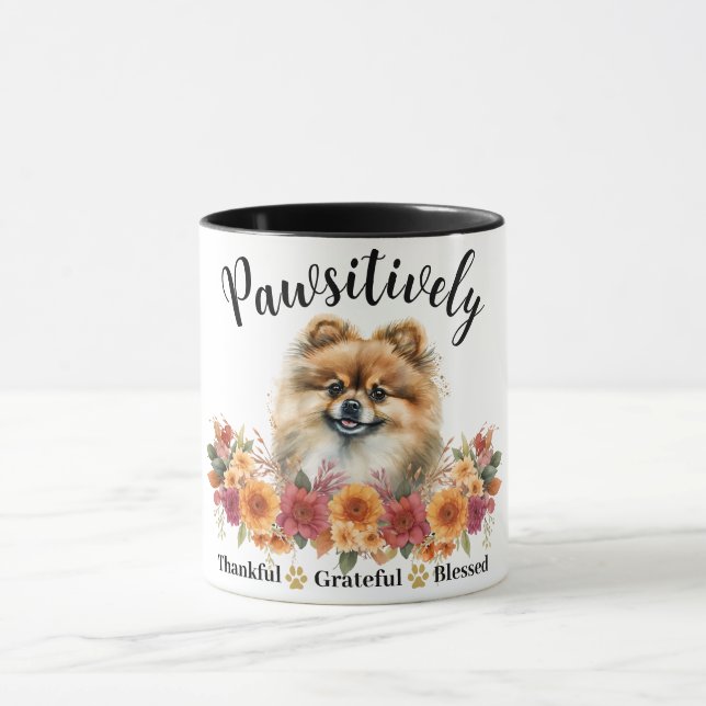 Caneca Cachorro Fofo Agradecido Abençoado Adorável (Centro)
