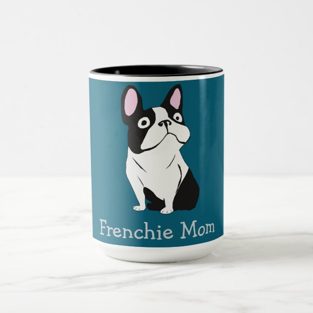 Caneca Cachorro Fofo, azul escuro médio (Centro)