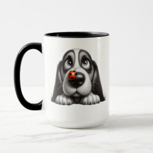 Caneca Cachorro fofo com joaninha