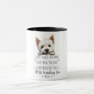 Caneca Cachorro Fofo Westie Personalizado Divertido