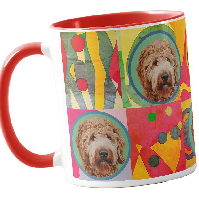 Caneca Cachorro Fotográfico Personalizado Bonito Sobrevoa (Criador carregado)