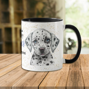 Caneca Cachorro Louco Dalmaciano Kisses Conserta Tudo Mug