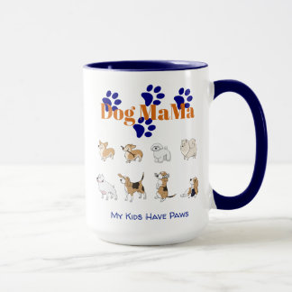 Caneca Cachorro Mama Vibes Mug - Porque Meus Filhos Têm P