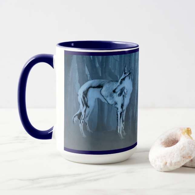 Caneca Cachorro Na Floresta (Com Donut)