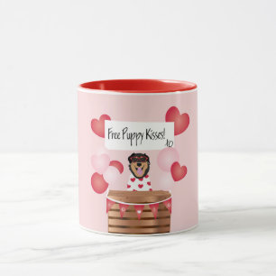 Caneca Cachorro Namorados De Puppy Kisses Livre