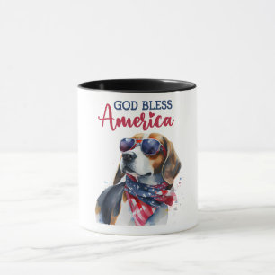 Caneca Cachorro Patriota-Beagle