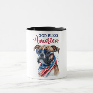 Caneca Cachorro Patriota-Boxer