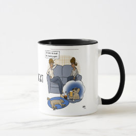 Caneca Cachorro perseguindo Dream Mug
