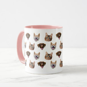 Caneca Cachorro Personalizado Com Cara De Cachorro, Gato 
