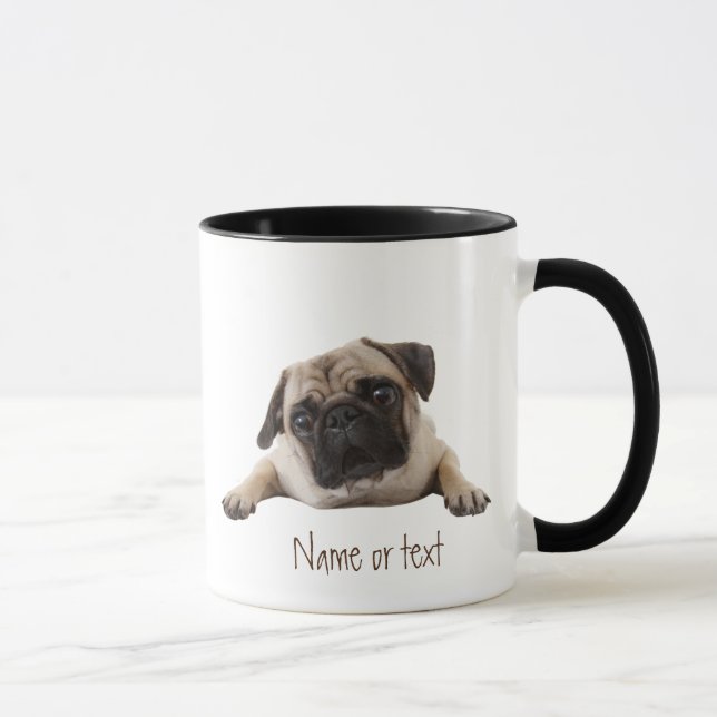 Caneca Cachorro Pet Cachorro Aquarela Cachorro Personaliz (Direita)