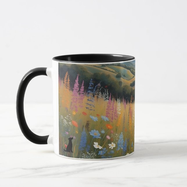 Caneca Cachorro Preto (Esquerda)