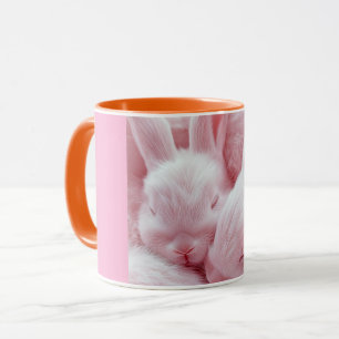 Caneca Cachorro-Quente Bebê Bunny Rosa Adorável Adoráve