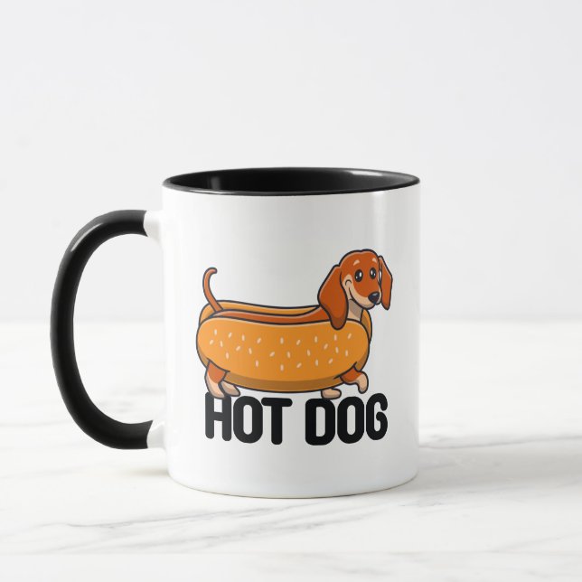 Caneca Cachorro-Quente Dachshund (Esquerda)