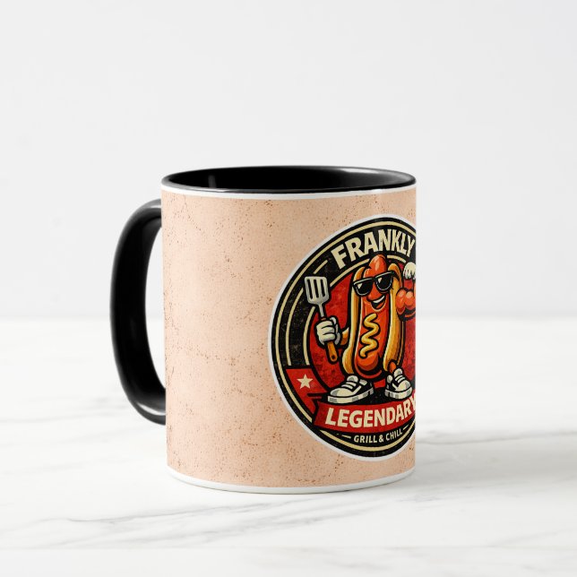 Caneca Cachorro Quente - Francamente Lendário - Amantes d (Frente Esquerda)