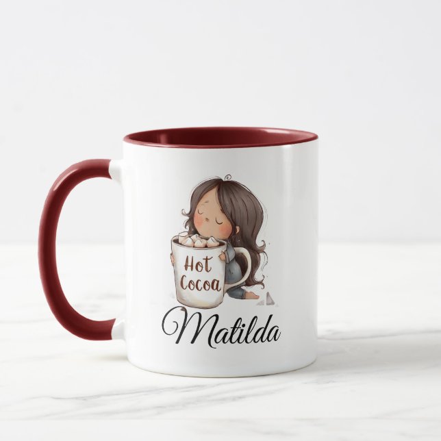 Caneca Cachorro quente personalizado fofo (Esquerda)