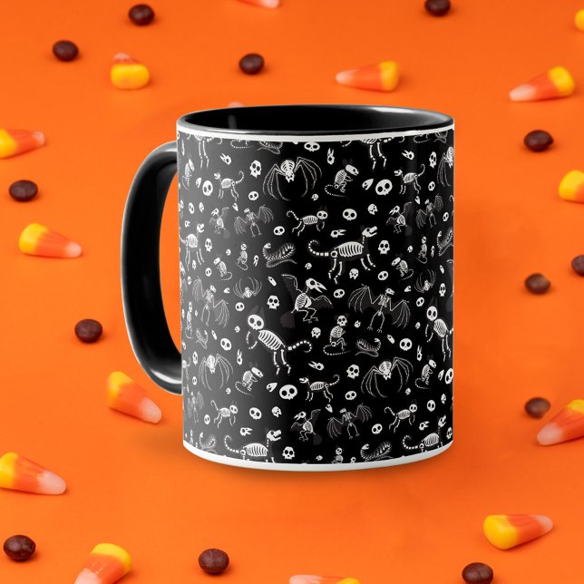 Caneca Cachorros Cães Gatos Aranhas Cachorros Esqueletos (Criador carregado)