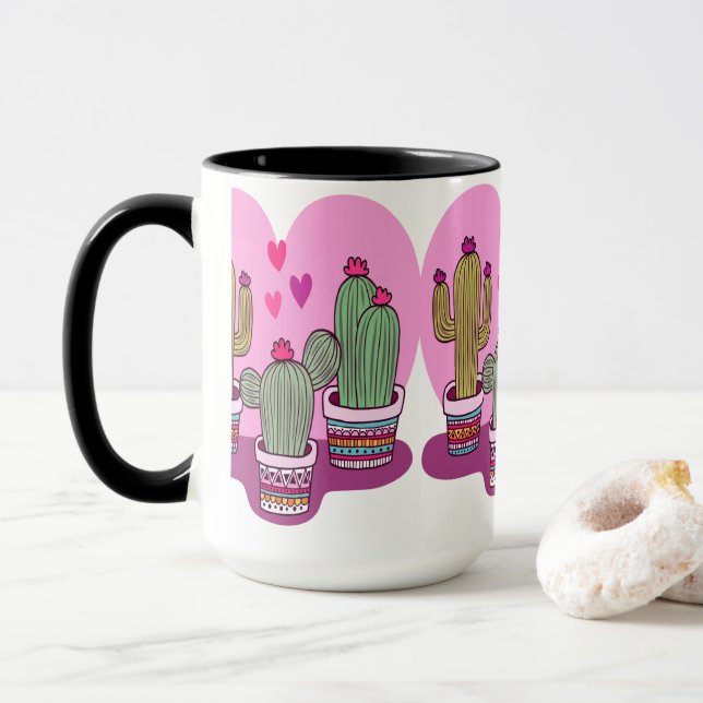 Caneca cacto fofo (Com Donut)