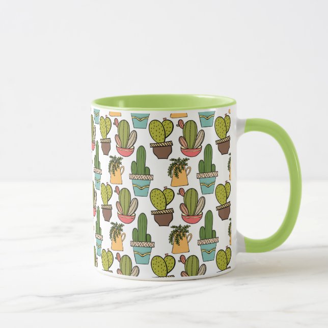Caneca Cacto & Succulents internos no teste padrão dos (Direita)