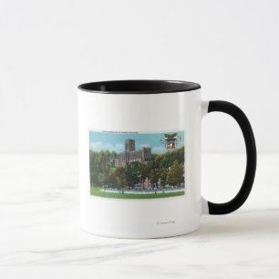 Caneca Cadete que marcham à cena das terras de parada