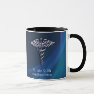 Caneca Caduco Médico 3D Holográfico Escuro