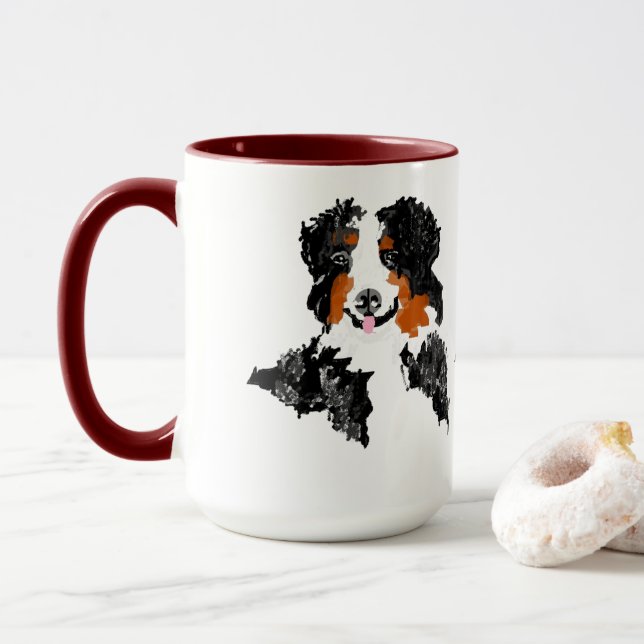 Caneca Cães de Montanha Bernese (Com Donut)