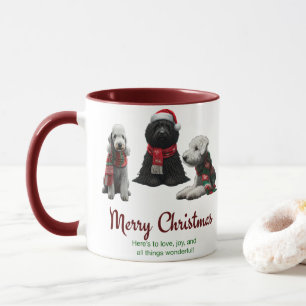 Caneca Cães de Natal Feliz
