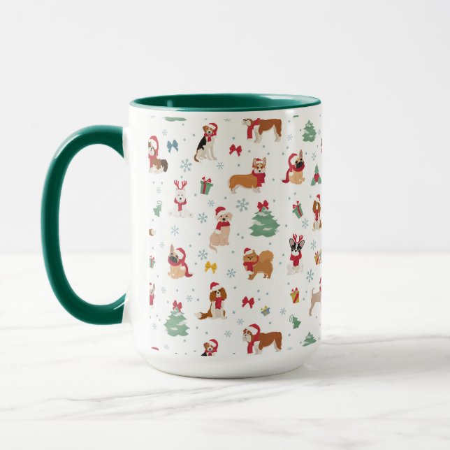 Caneca Cães de Natal nos Acessórios de Férias (Esquerda)
