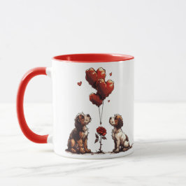 Caneca Cães dias de os namorados