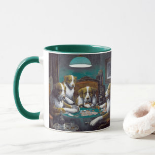 Caneca Cães Jogando Poker Cassius Marcellus Coolidge 1894