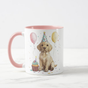 Caneca Cães Labrador Retriever de Aniversário