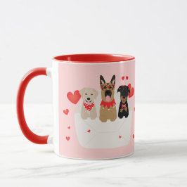 Caneca Cães no Envelope Love