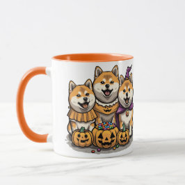 Caneca Cães Shiba Inu Halloween