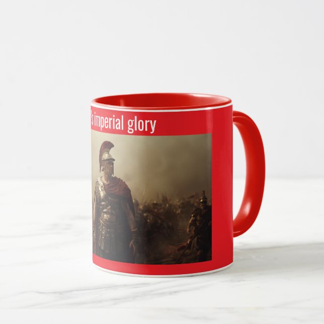 Caneca Caesar's imperial glory red (Frente Esquerda)