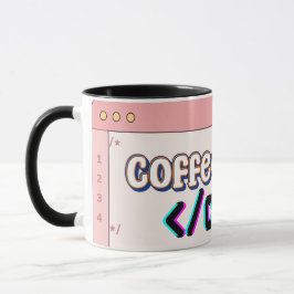 Caneca Café antes da Mug de Código - Taça de Programador 