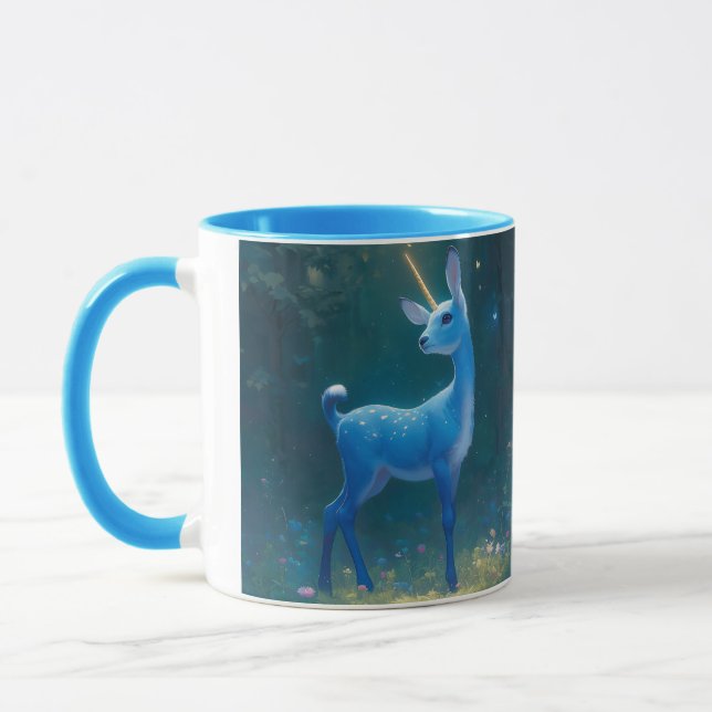 Caneca Café Azul Anime Fawnicorn/Tea Mug (Esquerda)