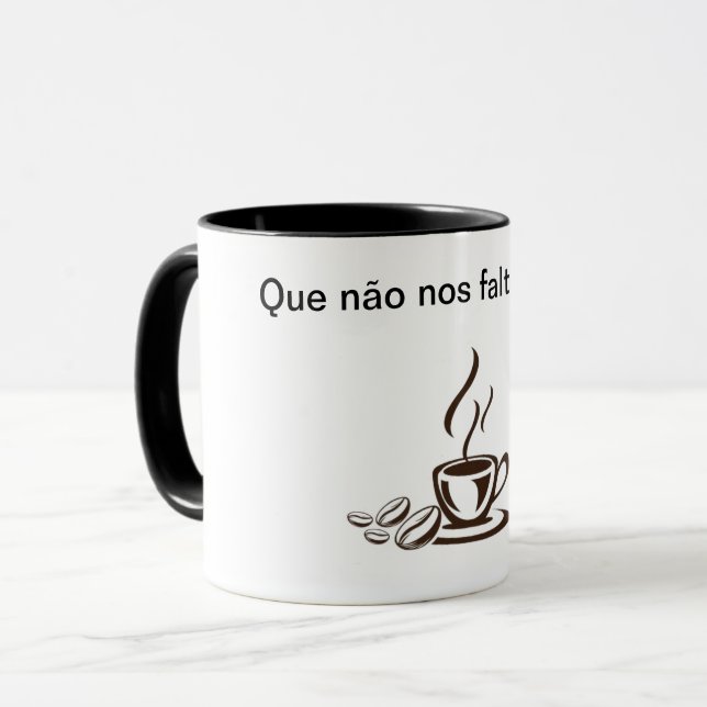 Caneca café (Caneca para tomar café) (Frente Esquerda)
