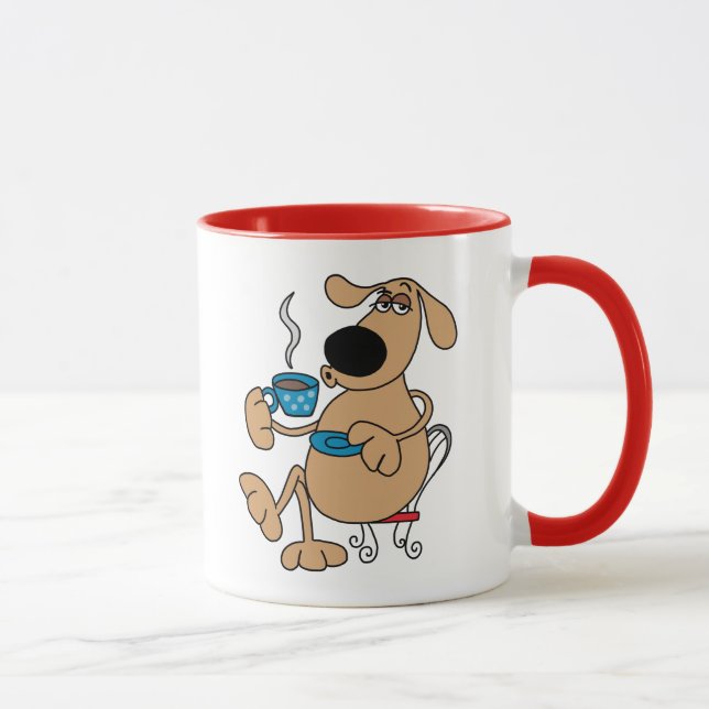 Caneca Café Cão Combo Mug de 11 oz (Direita)