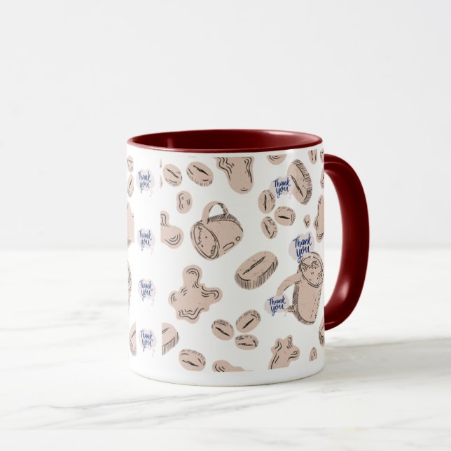 Caneca "Café, chá 'obrigado'" (Frente Esquerda)