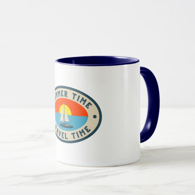 Caneca Café Chegada do Verão 11 oz Cerâmica W-PT (Frente Esquerda)