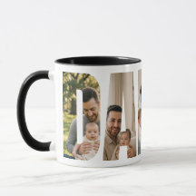 Café com Colagem de Fotos Personalizadas do Papai