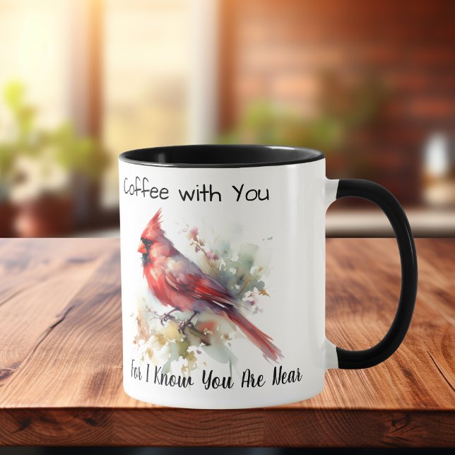 Caneca Café Com Você Porque Eu Sei Que Você Está Perto Mo (Personalize Add your own wording)