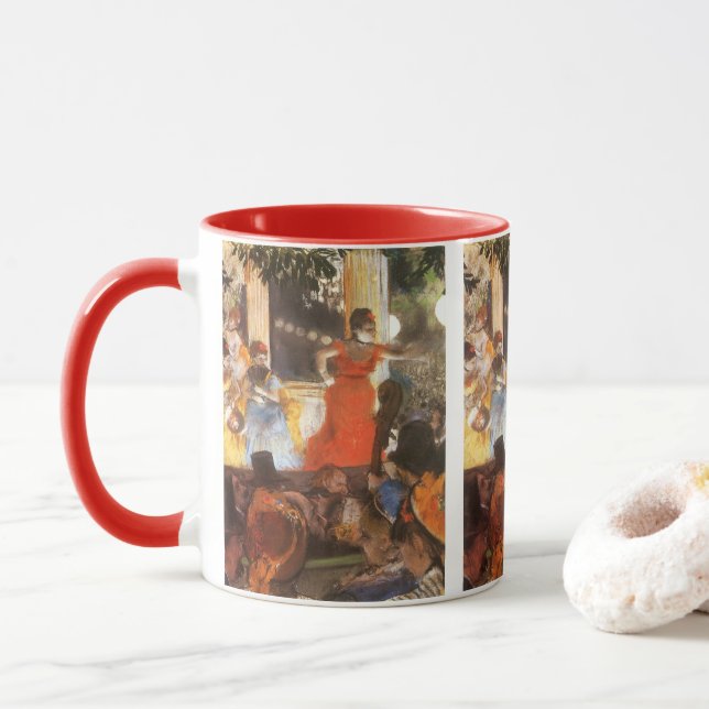 Caneca Café-Concerto nos Embaixadores por Edgar Degas (Com Donut)