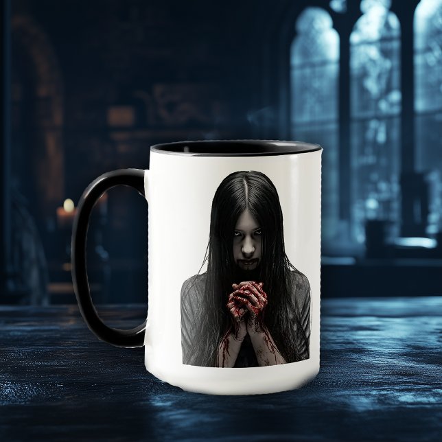 Caneca Café Creepy Ghoul – Perfeito para Fãs de Horror (Criador carregado)
