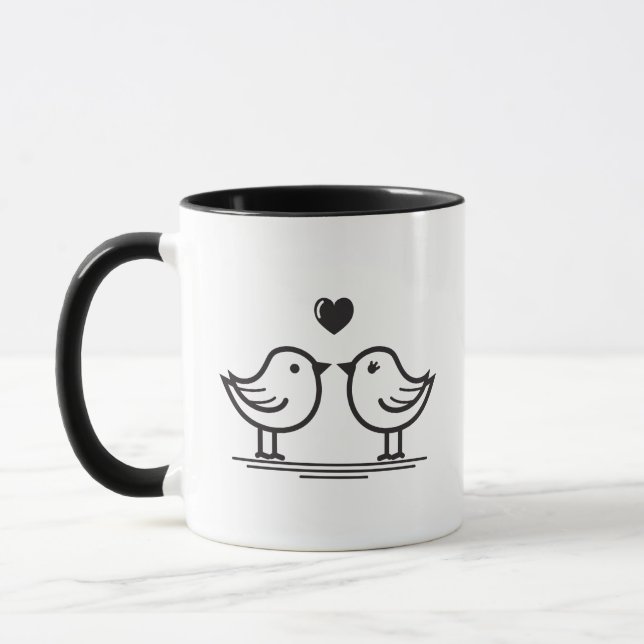 Caneca Café Cups e Mugs Design simples (Esquerda)