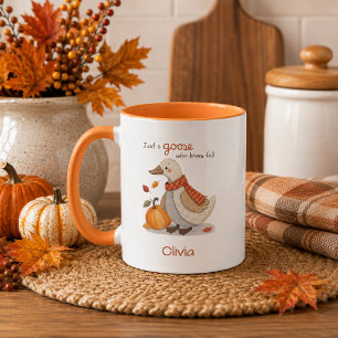 Caneca Café da Casa da Gansa Outonal Caprichosa